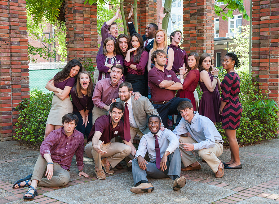 First New Maroon Camp staff from 2014 taking a 'fun' group photo